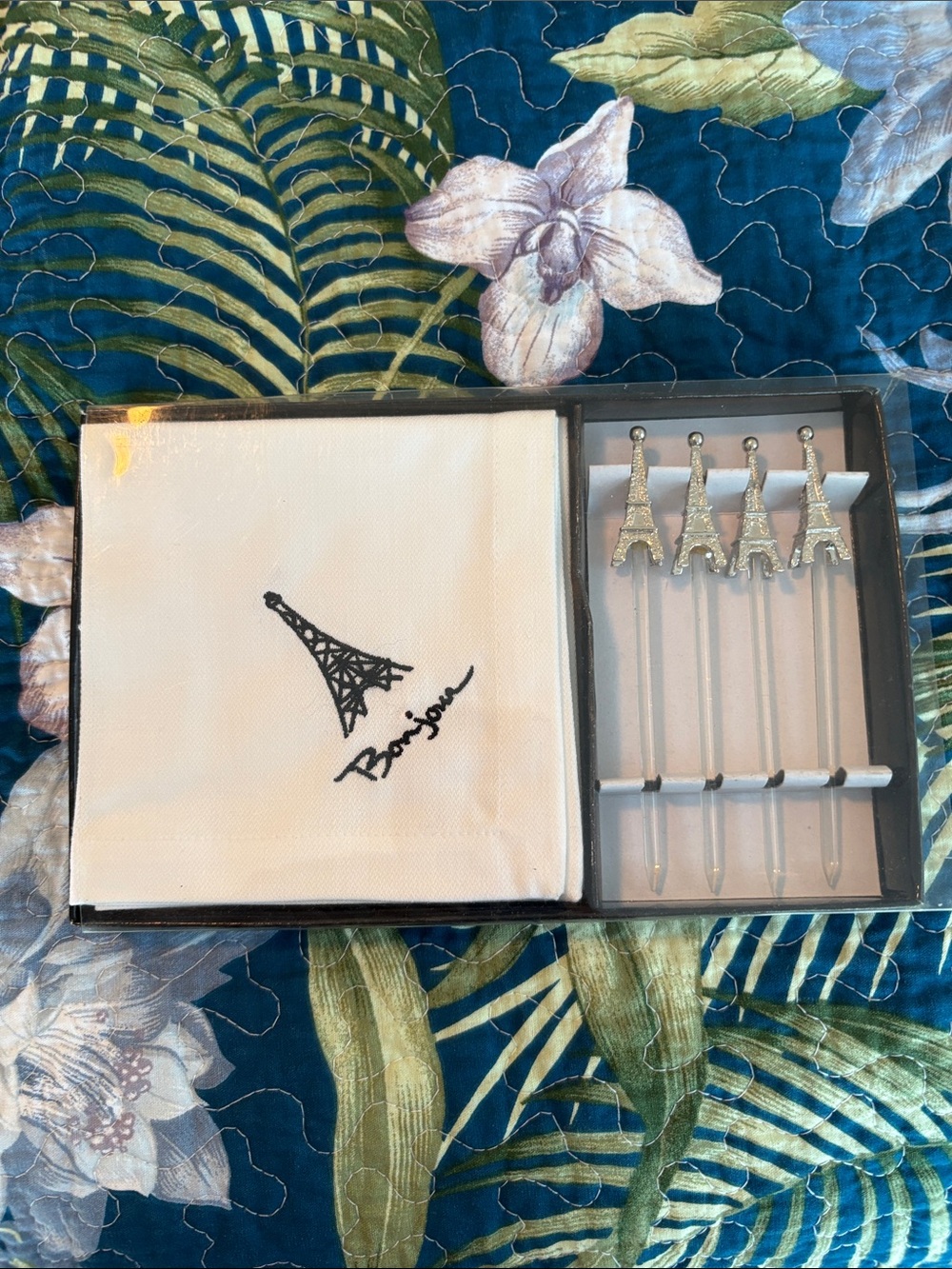 Pier 1 Eiffel Tower Cocktail Picks with Bonjour Napkins